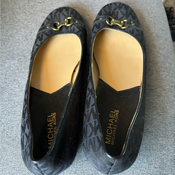 MICHAEL MICHAEL KORS Women's Black Leather Loafers Flats Size 6 M EUC - Picture 6 of 14